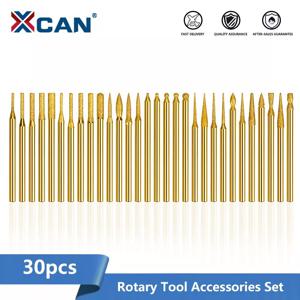XCAN 다이아몬드 드릴 비트 세트, 드레멜 전기 그라인더 연마 도구 파일, 3.0mm 생크 다이아몬드 버 드릴 비트, 30 개