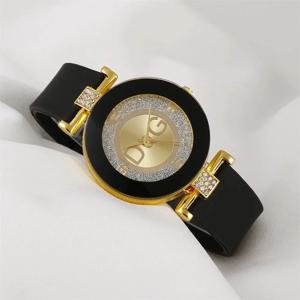 심플 블랙 화이트 쿼츠 시계, 미니멀리스트 디자인, 실리콘 스트랩 손목시계, 빅 다이얼, 여성 패션, 크리에이티브 시계 2024