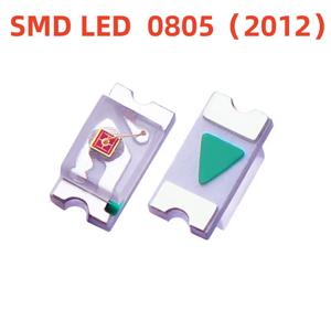 0805 LED 2012 발광 다이오드, 레드, 그린, 블루, 옐로우, 핑크, 화이트, 오렌지, 아이스 블루, UV SMD, 고휘도 품질, 500 개