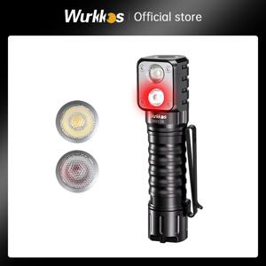 Wurkkos 듀얼 LED 헤드램프 18650, HD15,HD15R, 2A 충전식 헤드라이트, 2000lm, LH351D + SST20, USB 역방향 충전, 마그네틱 테일 하이킹