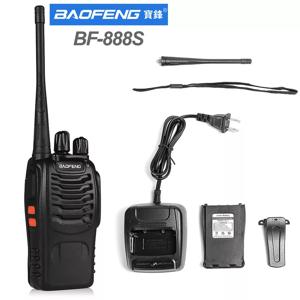 1pcs 원래 Baofeng 인터폰 BF 888s 워키 토키 UHF 400-470MHz 채널 휴대용 양방향 라디오 16 통신 채널