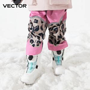 VECTOR 겨울 스키 바지, 어린이 야외 고품질 방풍 방수 따뜻한 스노우 바지, 겨울 스키 스노보드 바지