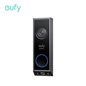 Eufy 듀얼 카메라 보안 비디오 초인종, 배송 가드 포함, 2K 풀 HD 컬러 나이트 비전, 유선 또는 배터리 전원, E340