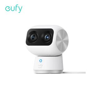 Eufy 보안 실내 캠 S350 듀얼 카메라, 인간 및 애완 동물 AI 와이파이 감시 캠, 4K 8MP 해상도 보안 카메라, 8 배 줌, 360 ° PTZ