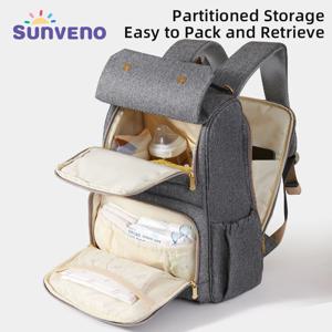 Sunveno 대용량 가벼운 기저귀 가방/ 다기능 외출용 감량 기저귀 백팩
