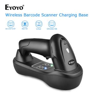 Eyoyo EY-6900D 1D 휴대용 무선 바코드 스캐너 리더, USB 크래들 수신기, 충전 베이스 바코드 스캔, 휴대용 스캐닝