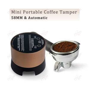 휴대용 전기 커피 탬퍼, 충전식 탬퍼, 플랫 에스프레소 커피 도구, 58mm