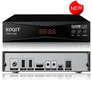 Koqit DVB S2 HEVC H265 DVB-S2 HD 위성 수신기, 위성 TV 수신기, T2-MI 스트림 미러 스크린, DVB2IP 스틱, Meecast TV Box