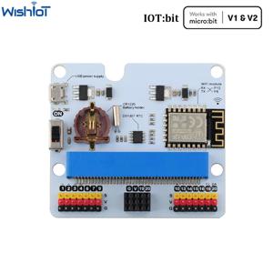 IOT:bit 인터넷 와이파이 확장 보드, 마이크로: 비트 ESP8266 와이파이, 버저, RTC 모듈 지원, Makecode, 마이크로파이썬, 자바스크립트