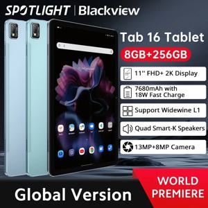 2024 블랙뷰 탭 16 프로 태블릿, 11 인치 FHD + 디스플레이, 8GB + 256GB 13MP 8MP Widevine L1, 7700 mAh 배터리, 안드로이드 14 태블릿 PC