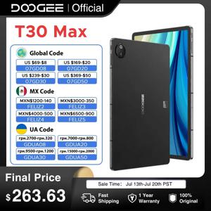 DOOGEE T30 맥스 태블릿, 12.4 인치, 2.5K, 20GB(8 + 12), 512GB, 안드로이드 14, 50MP 듀얼 카메라, 10800mAh 알루미늄 합금 나노 유니바디, 월드 프리미어