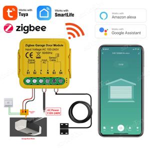 Tuya ZigBee 차고 문짝 제어 스마트 차고 문짝 스위치 오프너 컨트롤러 음성, 알렉사 구글 홈 스마트 라이프 앱으로 작동
