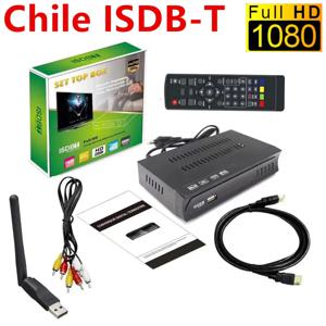 칠레 ISDB-T 셋톱 박스, 1080P HD 지상 디지털 TV 튜닝 비디오 방송 TV 리시버, HDMI RCA 인터페이스 케이블 포함