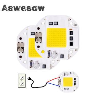 높은 전력 50W 70W 100W COB LED 칩 220V 110V LED COB 칩 용접 무료 다이오드 스포트 라이트 투광 조명 스마트 IC 드라이버 필요 없음