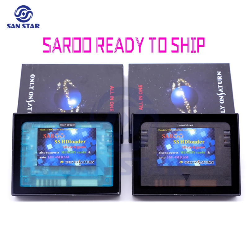 SAROO HDLoader 카트리지 빠른 읽기 Sega Saturn 게임 리더 지지대 SD Menory 카드, NEO GEO 콘솔용 CD 없는 게임