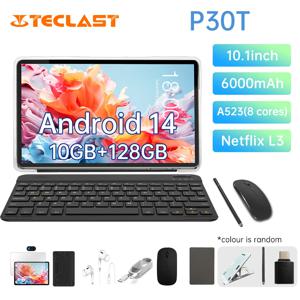 Teclast P30T 2024 태블릿, 올위너 A523, 8 코어, 1.8GHz, 10GB(4GB + 6GB)RAM, 128GB ROM, WIFI6, 6000mAh 키보드, 액세서리 번들