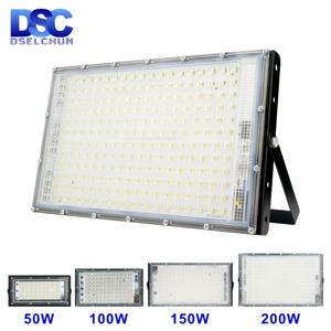 110V 220V LED 투광 조명, 50W 100W 150W 200W, IP65 방수 벽 램프 반사기, 가로등, 1 2 3 개