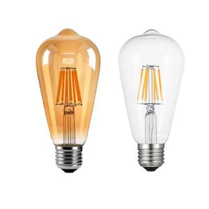 ST64 LED 골드 필라멘트 전구, 빈티지 COB 램프, 레트로 골드 유리 외관, 6W, 10W, 12W, 20W, 2700K, E27, B22, 220V, 110V