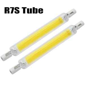 LED R7s COB 유리 튜브, 매우 밝은 전구, 가정용 교체 할로겐 램프, 118mm, J118, 78mm, J78 COB, AC110V, 120V, 130V, 220, 240V