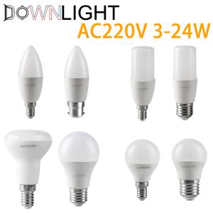 LED 에너지 절약 전구 Ce Rohs 포함 램프, 가정 사무실 실내 장식, AC220V, E14, E27, B22, 3w-24w, 3000K, 4000K, 6000K