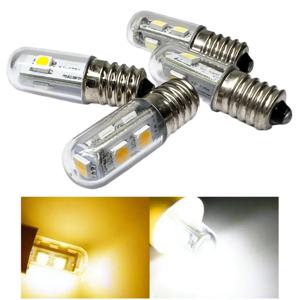 미니 E14 LED 냉장고 전구, SMD5050, 0.5W, 1W 냉장고 전자레인지 오븐 레인지 후드 야간 테이블 재봉틀 램프