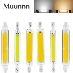 Mununnn 50W LED R7s COB 유리 튜브, 고출력 COB 전구, 가정용 교체 할로겐 램프, 78mm, 189mm, 118mm, J78 J118, AC110V, 120V, 220V