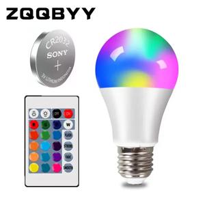 LED RGB 조명 E27 스마트 컨트롤 램프, 밝기 조절 가능, 5W, 10W, 15W, RGBW LED 램프, 다채로운 변경 전구, RGBW 화이트 홈 장식