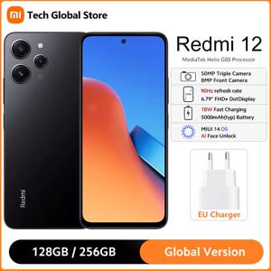 샤오미 레드미 12 MediaTek Helio G88, 6.79 인치 90Hz FHD + 디스플레이, 50MP AI 트리플 카메라, IP53 방수, 5000mAh 배터리, 글로벌 버전