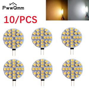 4.8W G4 소켓 5050 SMD LED 전구, DC 12V, 할로겐 바이 핀 램프 교체 LED 전구, 1.2W, 1.8W, 2.4W, 웜 화이트, 콜드 화이트 LED 조명