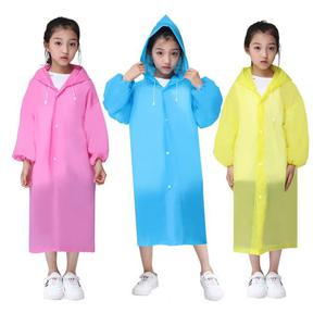 어린이 레인 판초 비 일회용 여행 레인 기어 코트, 야외 하이킹 액세서리, 어린이 비옷, 방수