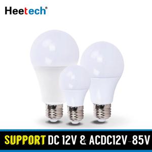 LED 전구 E27 램프, DC 12V, 3W, 5W, 7W, 9W, 12W, 15W, 24W, 36W, 봄빌라, 태양광 LED 전구, 24V, 36V, 저전압 램프