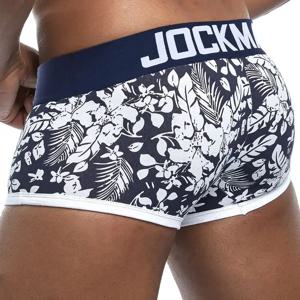 JOCKMAIL 섹시한 복서 남성 속옷 반바지, 면 프린트 패턴, 열 언더팬츠, Pijama Cuecas Masculinas Calzoncillos Hombre