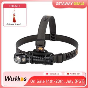 Wurkkos HD20 헤드램프 충전식 21700 헤드라이트 2000lm 듀얼 LED LH351D XPL USB 리버스 차지 마그네틱 테일 작업 캠프 라이트, 헤드라이트 전조등 손전등 횃불