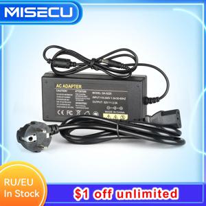 Misecu 52V 2.5A 전원 공급 장치 AC 100-240V 전원 어댑터 벽 충전기 DC 5.41mm EU/AU/UK/US 보안 CCTV POE NVR 용 플러그