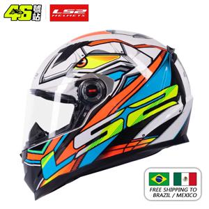 LS2 풀 페이스 Capacete Masculino Ls2 FF358 모토크로스 레이싱 남자 여자 Casco Moto Casque 펌프 없음, ECE 승인 품질