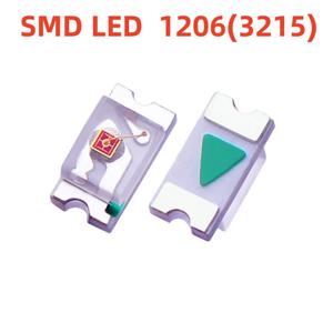 1206 SMD LED 램프 비즈 라이트 2012 발광 다이오드, 적색, 녹색, 청색, 황색, 분홍색, 백색, 고휘도 품질, 500 개