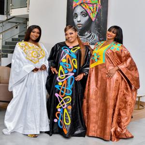 여성용 아프리카 드레스, 플러스 사이즈 드레스, 바진 리치 자수, 바닥 긴 드레스, 스카프 포함