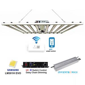 2024 최신 LED 성장 라이트 바, 앱 스마트 컨트롤러, 삼성 LM301H EVO V5, 240W, 320W, 480W, 600W, 720W, 1000W