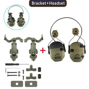 최신 전술 헤드셋, 군사 사냥 사격 소음 차단 헤드폰, 빠른 헬멧 웬디 M-LOK ARC 헤드셋용
