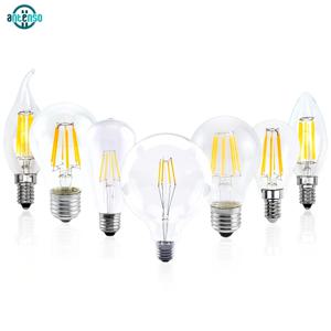 레트로 에디슨 필라멘트 LED 전구 램프, 220V, E27, E14, 2W, 4W, 6W, 8W, C35, A60, G95, Lampada, 봄빌라, 거실, 홈 루미에어