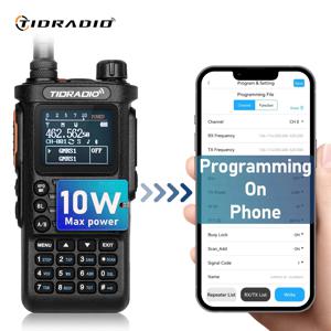 TIDRADIO 2 세대 TIDRADIO TD H8, 10W 전문 워키토키, 장거리 비상 라디오, 휴대용 양방향 라디오 리시버 검색 중계기