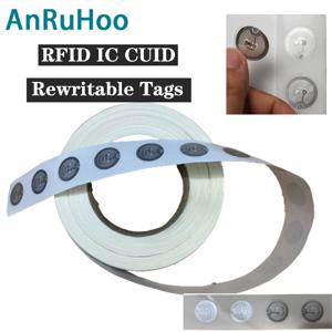 CUID 변경 가능한 스티커 RFID 스마트 칩, 0 섹터 재기록 가능 라벨, 13.56Mhz 근접 카드 복사 배지 클론, 10 개, 20 개, 50 개