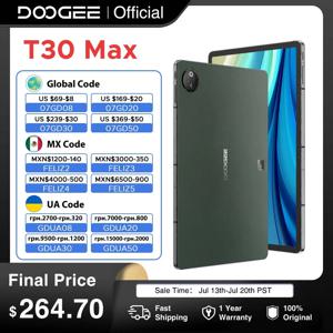 DOOGEE 글로벌 버전 태블릿, 안드로이드 14 듀얼 카메라, 알루미늄 합금 유니바디 변경, 12.4 인치, 2.5K, 8GB + 512GB, 10800mAh, 33W, T30 Max