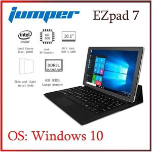 점퍼 EZpad 7, 2 in 1 10.1 인치, 윈도우 10 태블릿, 인텔 X5 Z8350, 4GB DDR3 RAM, 64GB eMMC ROM, 1920*1200 FHD IPS 스크린, HDMI 6500mAh