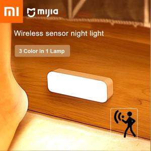 샤오미 모션 센서 충전식 LED 야간 조명, USB 야간 조명, 무선 LED 침대 옆 테이블 램프, 휴대용 캠핑 조명