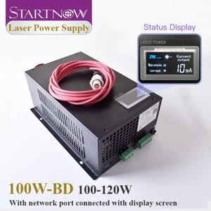 Startnow 레이저 전원 공급 장치, 디스플레이 스크린 포함, 110V PSU MYJG-100, 220V CO2 레이저 튜브 절단기 소스, 100W BD CO2 레이저, 120W