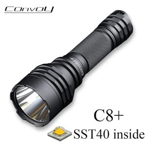 Convoy C8 Plus 손전등, SST40 고출력 플래시 라이트 토치, 캠핑 낚시 전술 작업 램프, Latarka, 2000lm