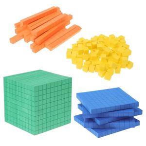 수학 블록 계산 큐브, 어린이 교육 기반 조작 장난감, 놀이 카운터, 가치 장소 큐브 연결 세트, 10 개 장난감