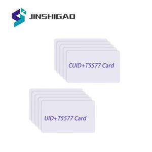 듀얼 칩 NFC RFID 13.56Mhz 1K UID CUID 및 T5577 125 kHz ID 블랭크 카드, 읽기 가능, 쓰기 가능, 복사 복제 백업 복사기