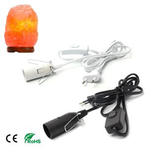 솔트 램프 펜던트 LED 전구 걸이 램프 서스펜션 거치대, 스위치 와이어 포함, 1.8mEU 미국 플러그 전원 코드 케이블 E14 소켓 램프 베이스